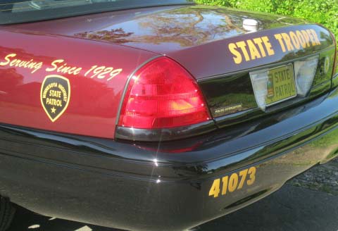 Minnesota police license plate