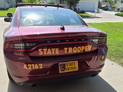 Minnesota police license plate
