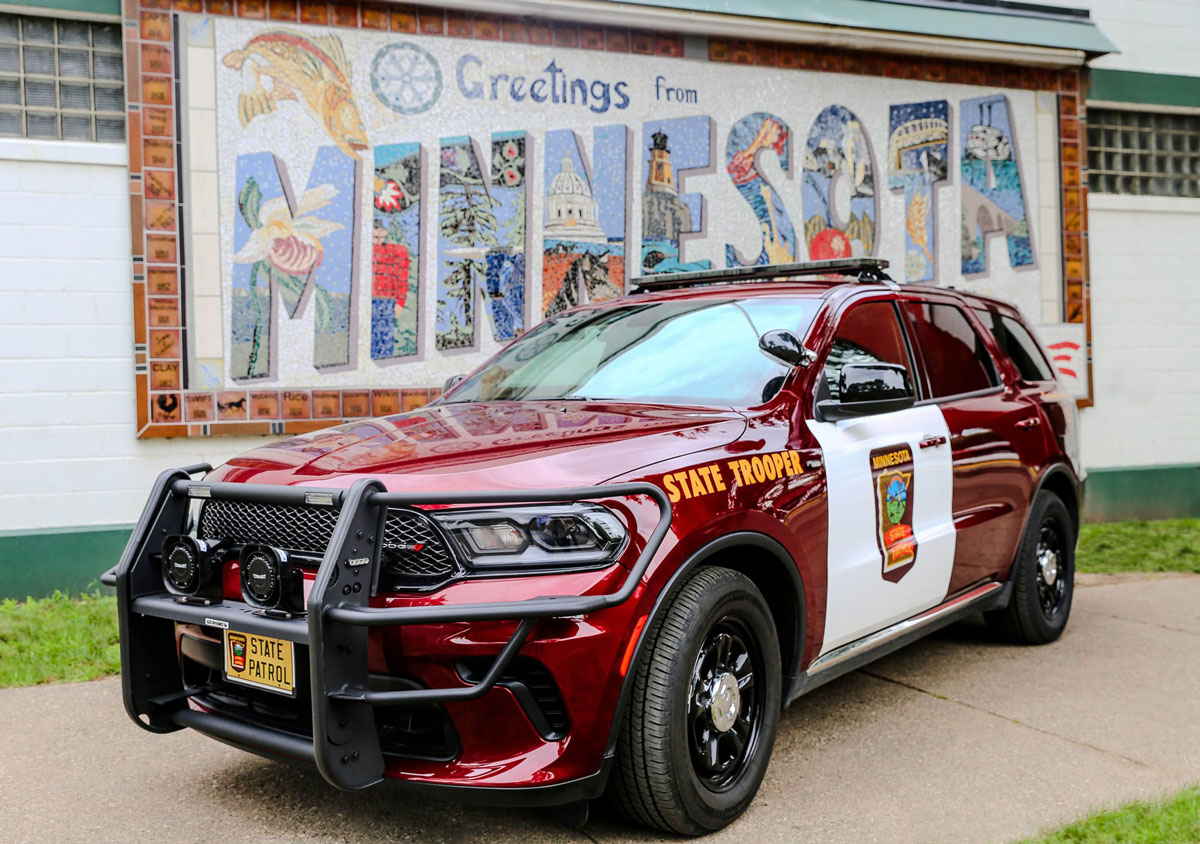 Minnesota police license plate