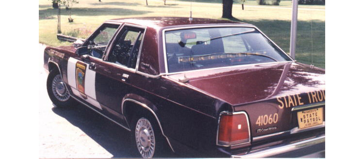 Minnesota police license plate