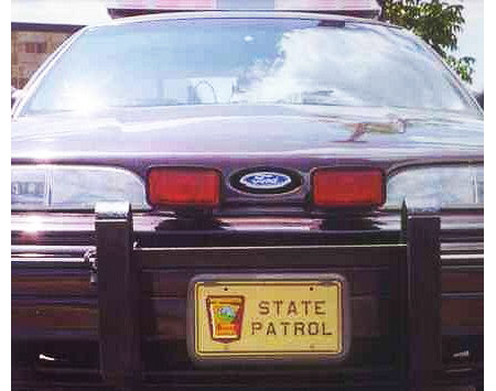 Minnesota police license plate