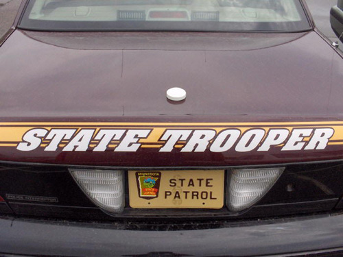 Minnesota police license plate