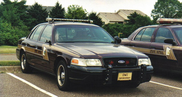 Minnesota police license plate