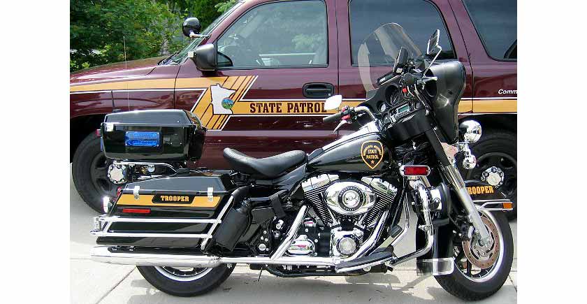 Minnesota police license plate