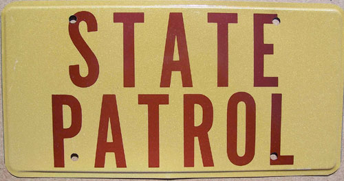 Minnesota police license plate