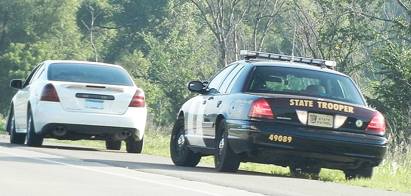 Minnesota police license plate
