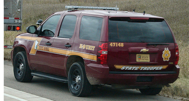 Minnesota police license plate