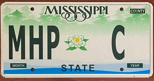 Mississippi license plate image