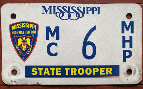 Mississippi license plate image