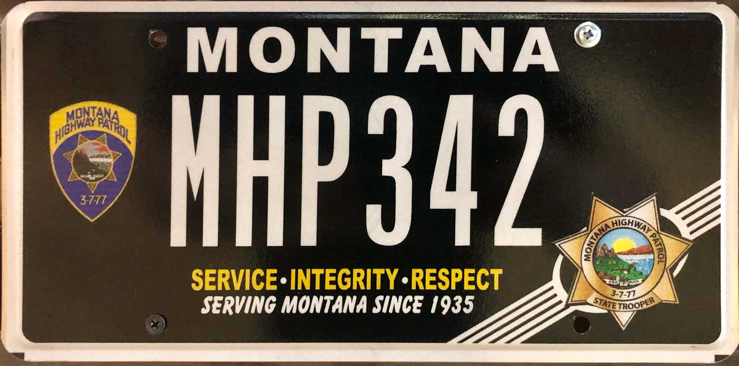 Montana license plate image