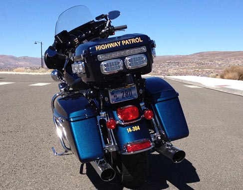 Nevada police license plate