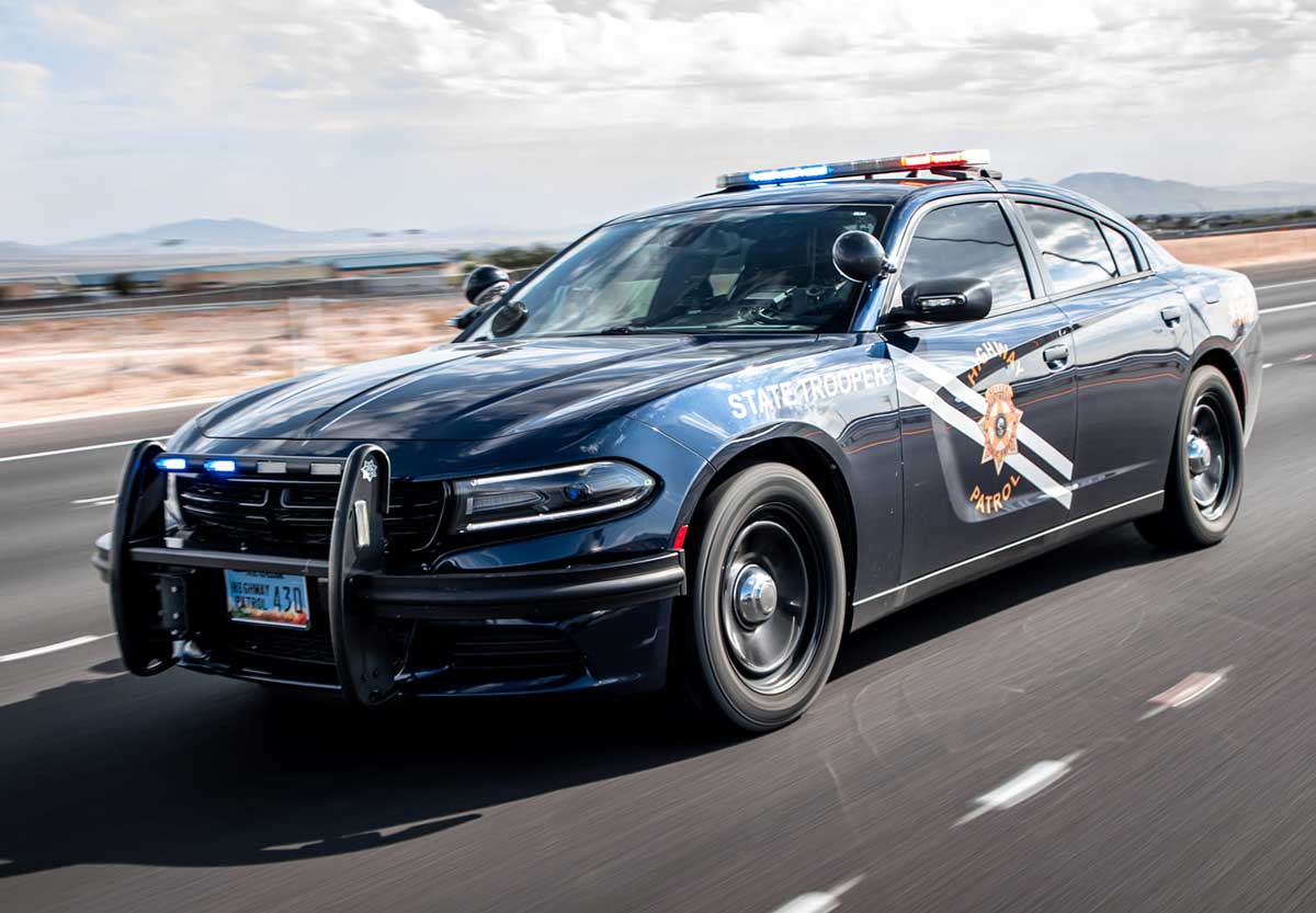Nevada police license plate