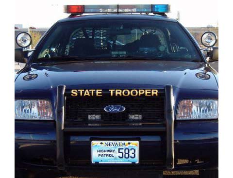 Nevada police license car