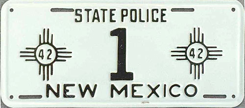 New Mexico license plate image