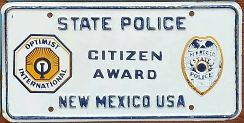 New Mexico license plate image