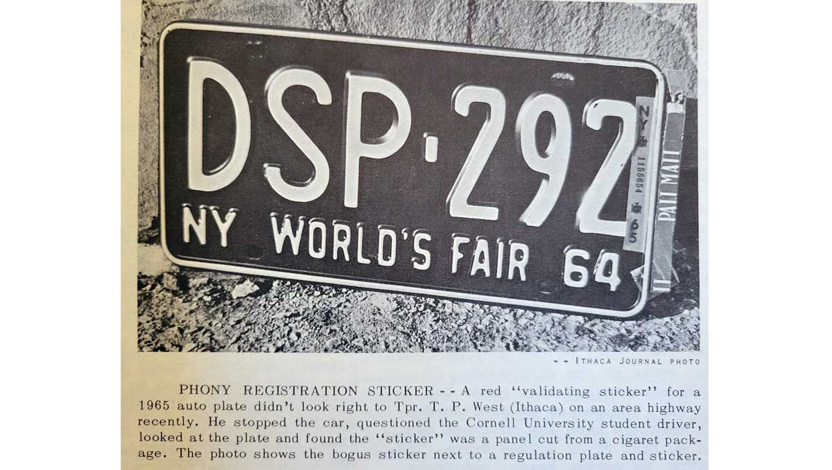 New York license plate image