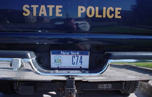 New York license plate image