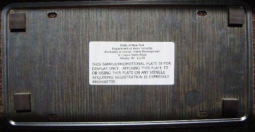 NYSP plate