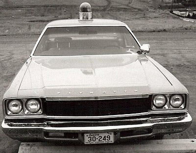 North Dakota police license plate
