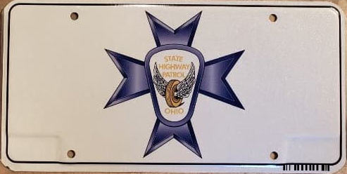 Ohio police license plate