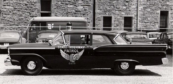 Ohio police license plate