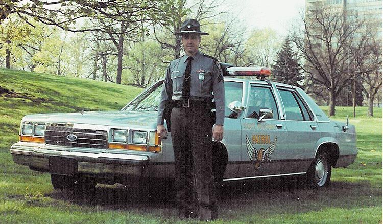 Ohio police license plate