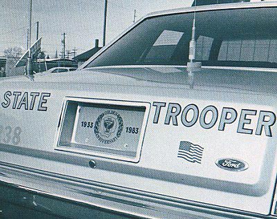 Ohio police license plate