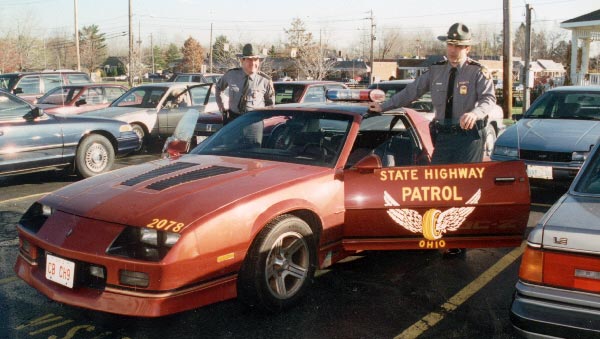 Ohio police license plate