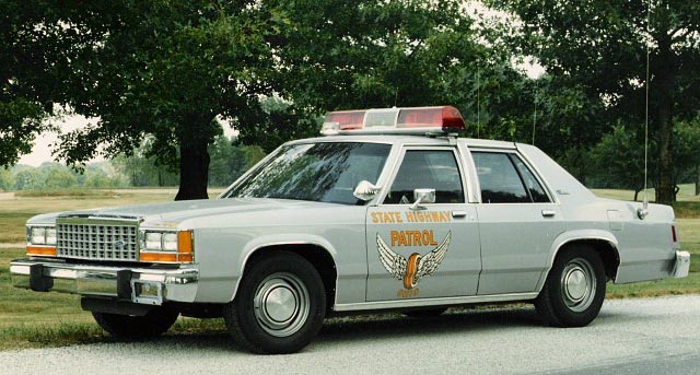 Ohio police license plate