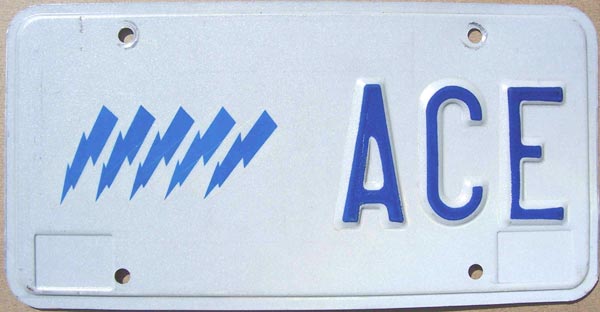 Ohio police license plate