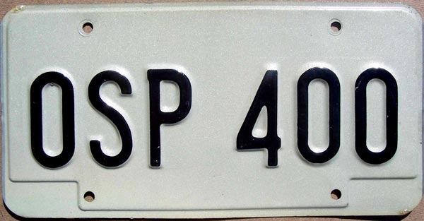 Ohio police license plate