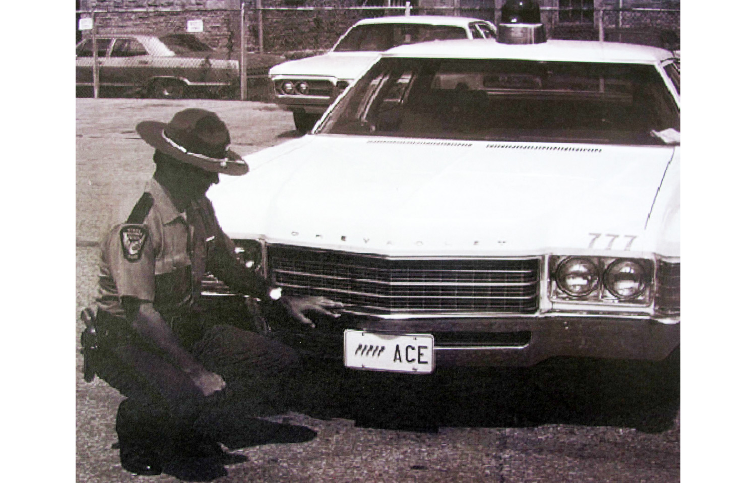 Ohio police license plate