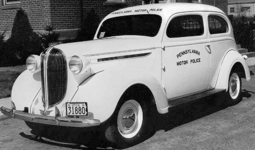 Pennsylvania police license plate