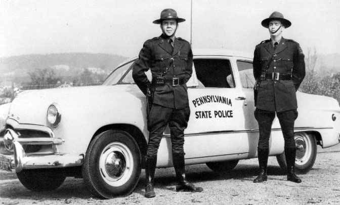 Pennsylvania police license plate