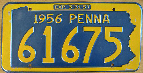 Pennsylvania  police license plate