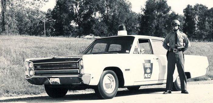 Pennsylvania police license plate