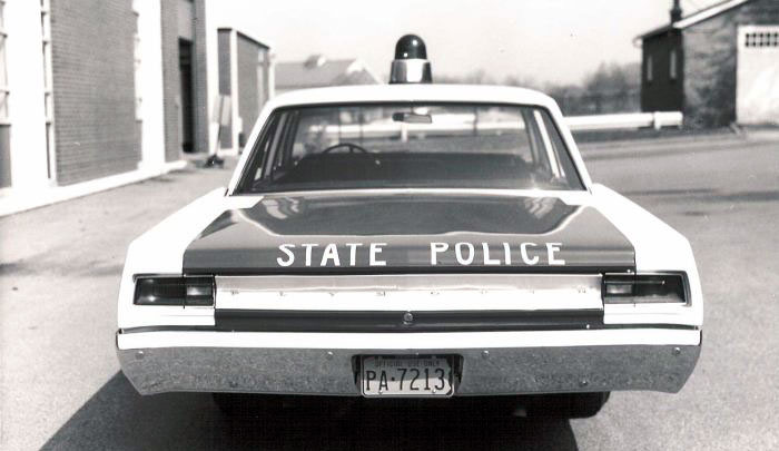 Pennsylvania police license plate