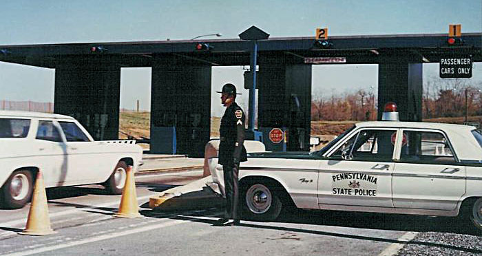 Pennsylvania police license plate