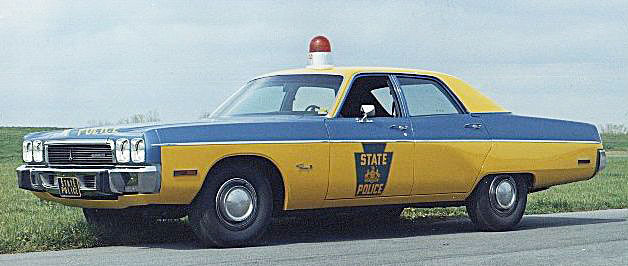 Pennsylvania police license plate