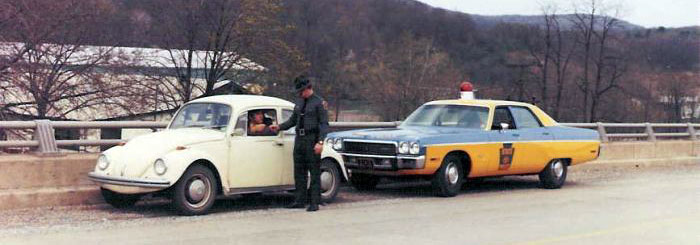 Pennsylvania police license plate
