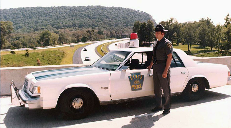 Pennsylvania police license plate
