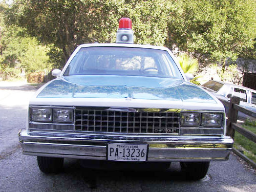 Pennsylvania police license plate