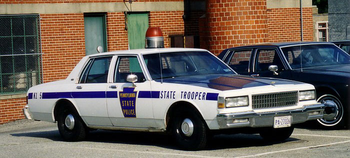 Pennsylvania police license plate