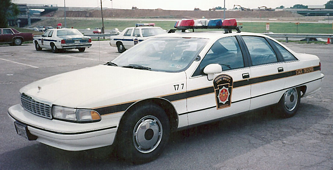 Pennsylvania police license plate