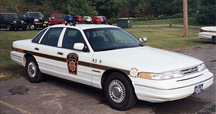 Pennsylvania police license plate