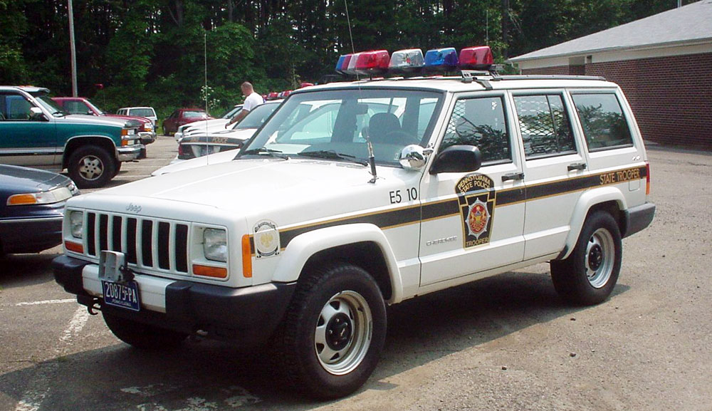 Pennsylvania police license plate