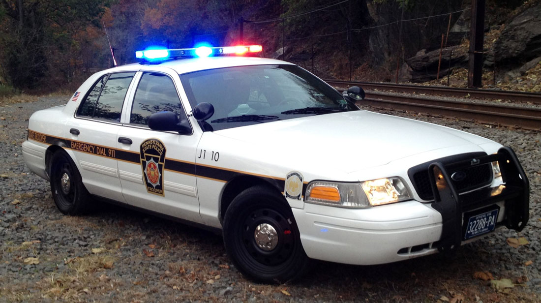 Pennsylvania police license plate