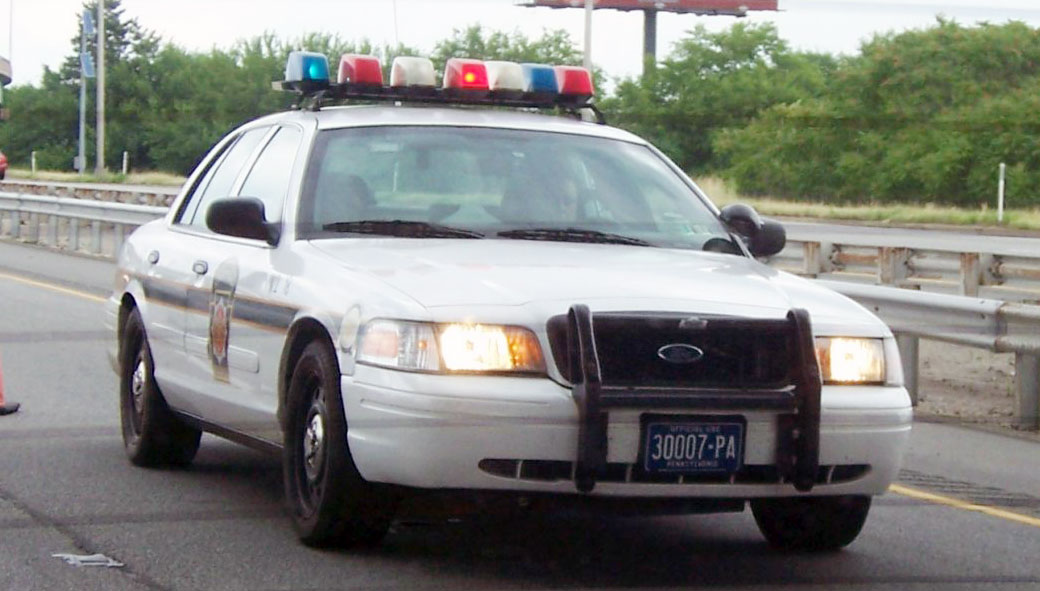 Pennsylvania police license plate