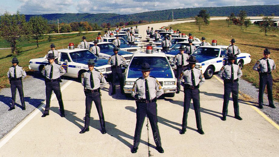 Pennsylvania police license plate