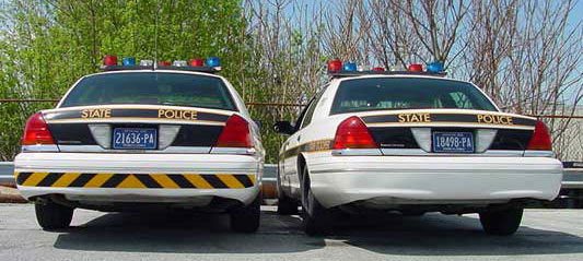 Pennsylvania police license plate